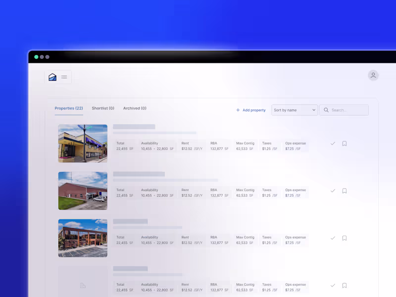 Cover image for Commercial Real Estate Management Tool | B2B SaaS App