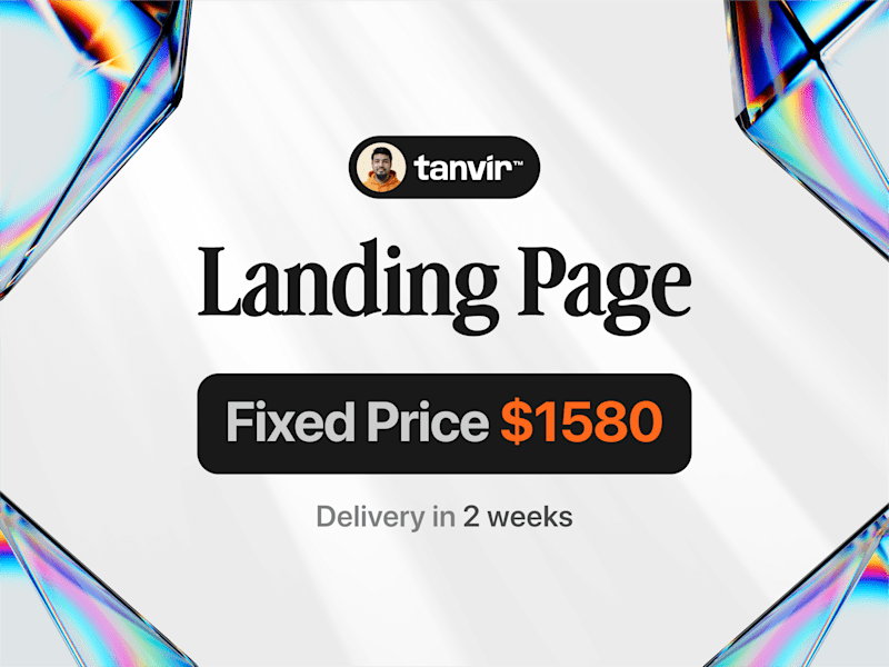 Cover image for Landing Page with Framer