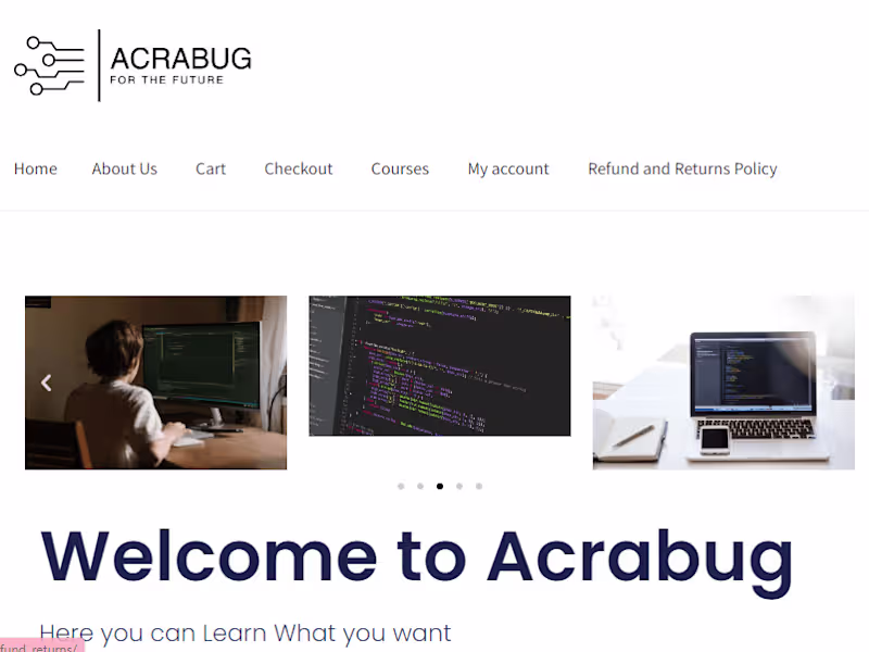 Cover image for dynamic website with Login and purchase services