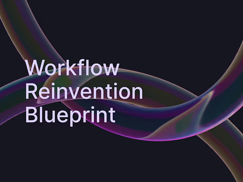 Cover image for Workflow Reinvention Blueprint 