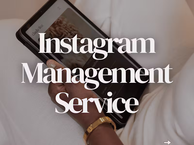 Cover image for Instagram Management Service