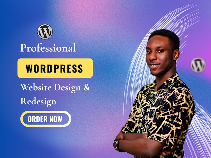 Cover image for I will build or redesign your WordPress website for sales