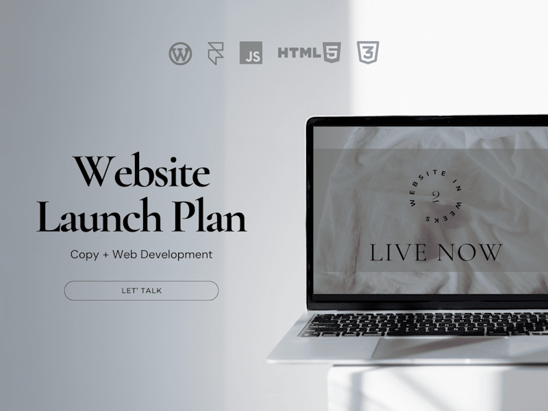 Cover image for Website Launch Plan: Copy + Web Development 🚀