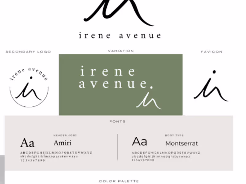 Cover image for Brand Design-Irene Avenue