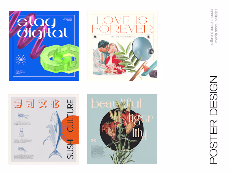 Cover image for Colorful & Bold Poster Design