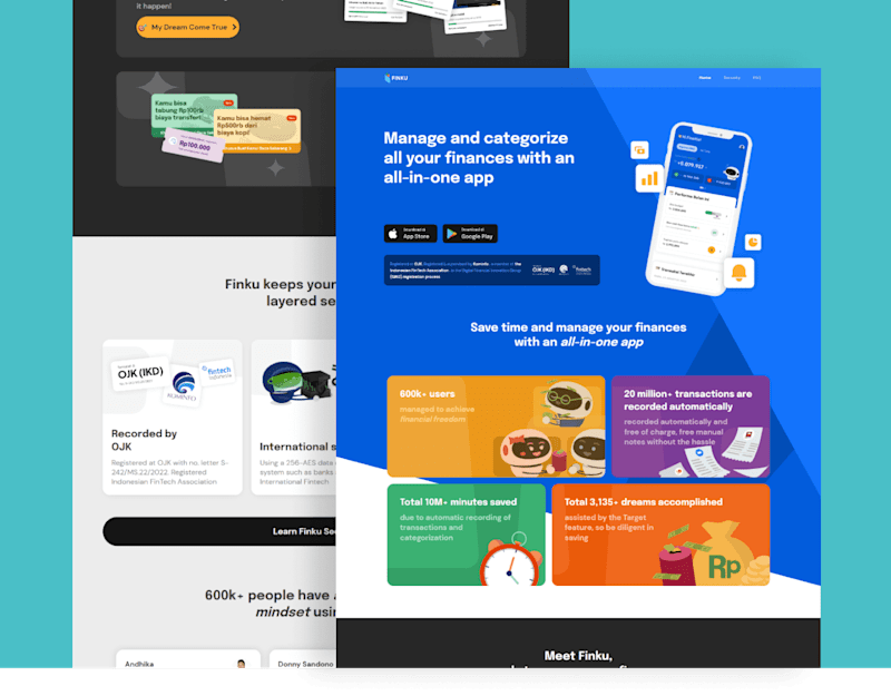 Cover image for Finku - Website Design