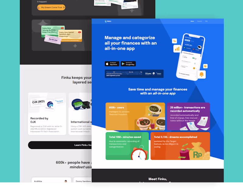 Cover image for Finku - Website Design