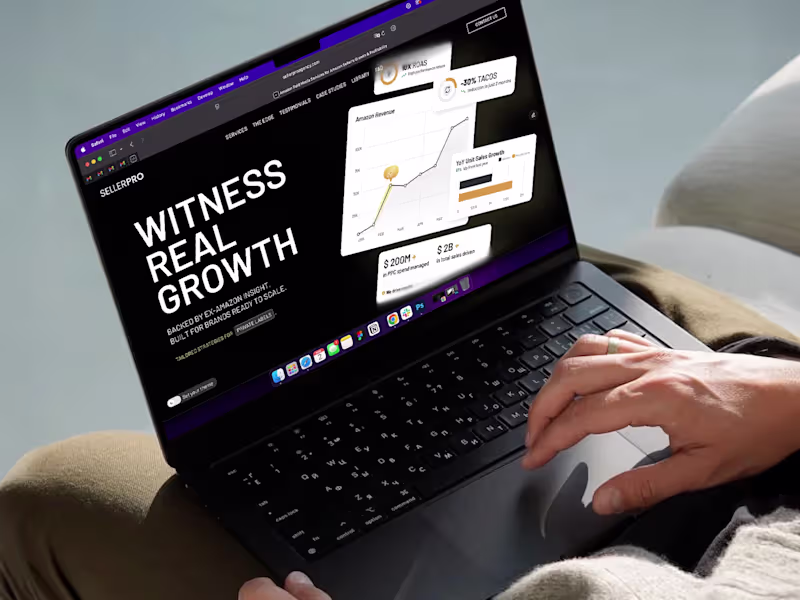 Cover image for SellerPRO Agency — Premium Framer Site for Amazon Growth Agency