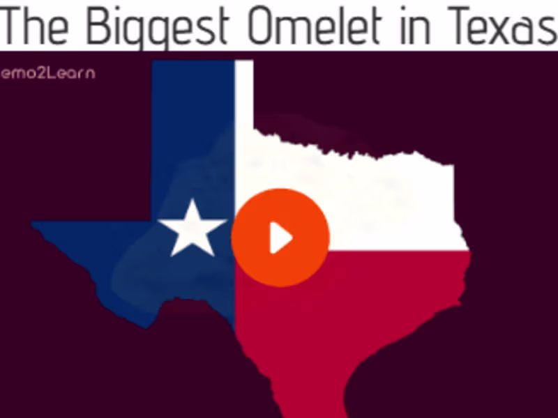 Cover image for The Biggest Omelet in Texas