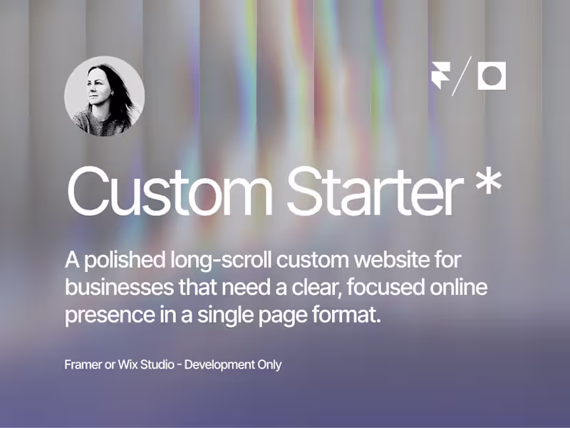 Cover image for Figma to Framer or Wix Studio Development *