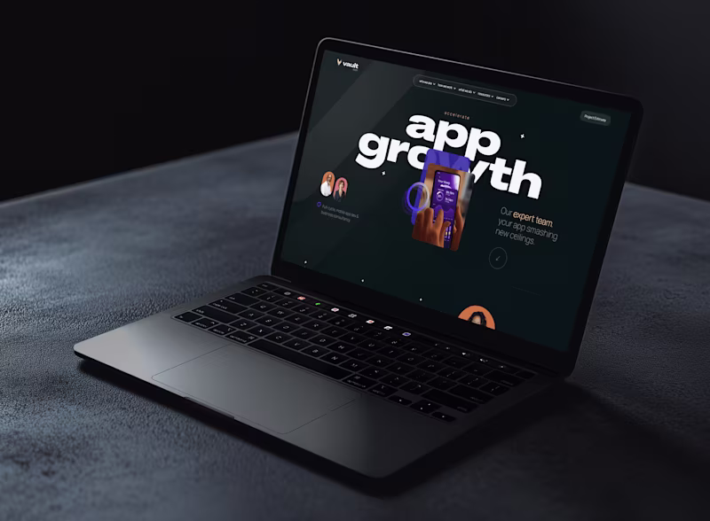 Cover image for Vault Apps - Mobile App Agency Website Buildout in Webflow