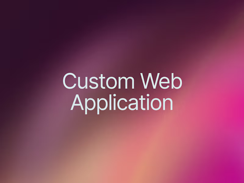 Cover image for Custom Web Application – Built with Vue, React or Astro