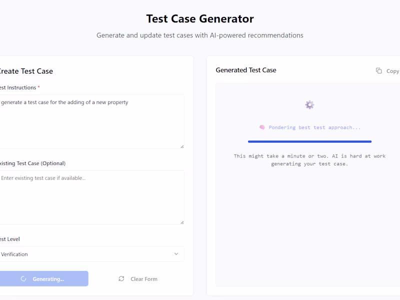 Cover image for AI-powered test case generator