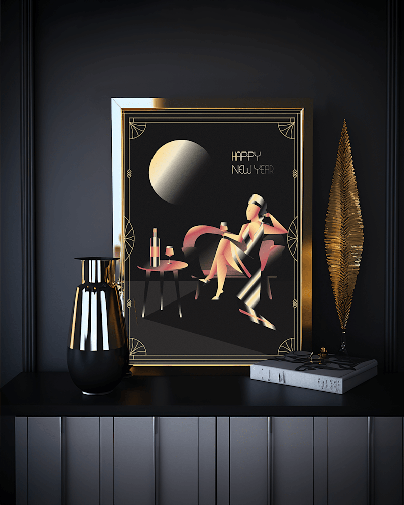 Cover image for Art Deco Style Digital Illustration