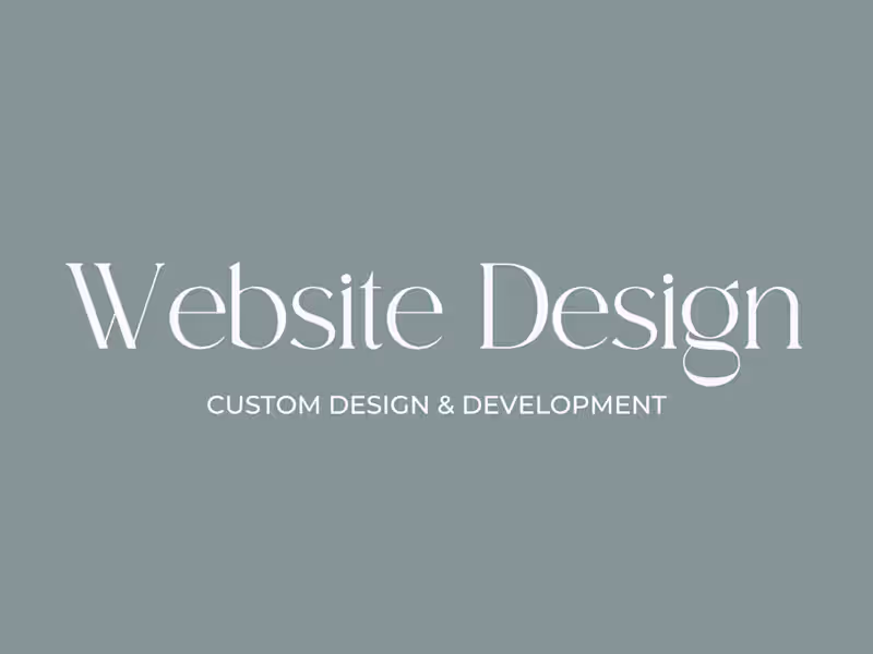 Cover image for Website Design and Development