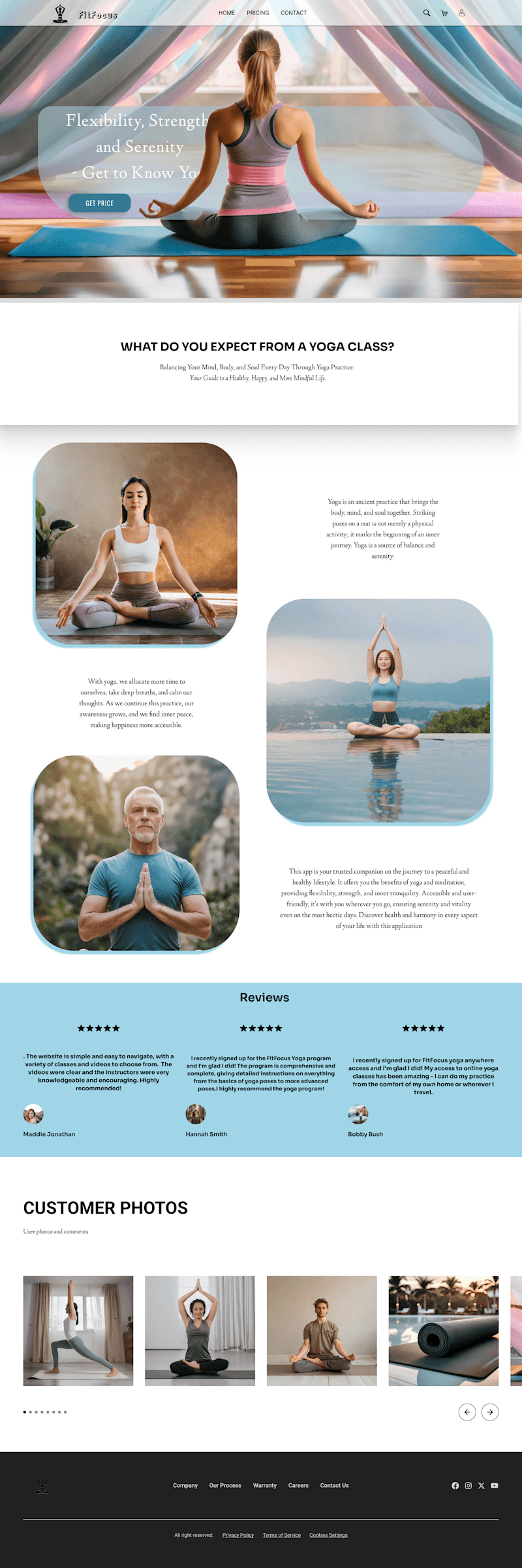 Cover image for Fit Focus Yoga&Fitness Full Web Design