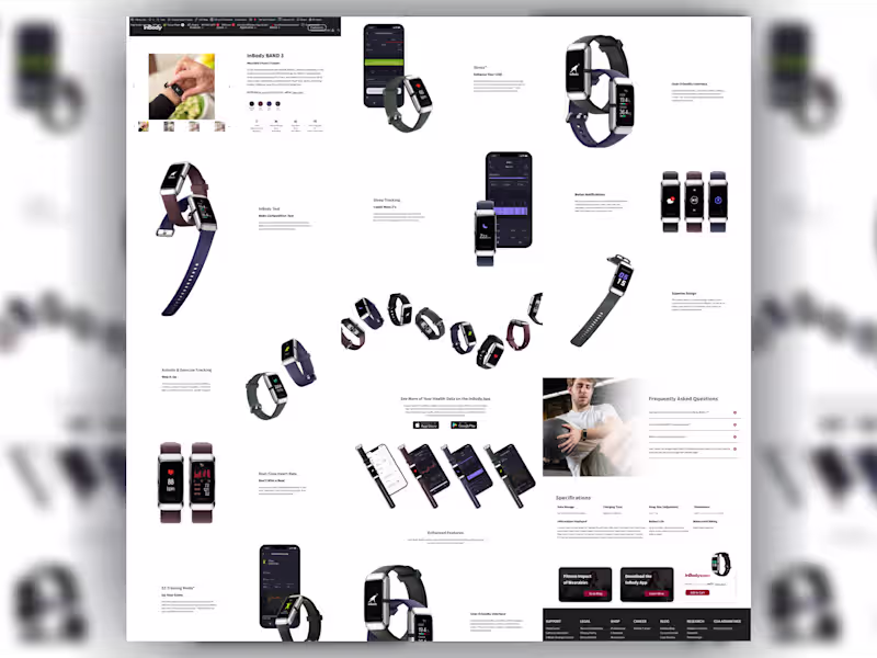 Cover image for INBODY BAND WEBSITE