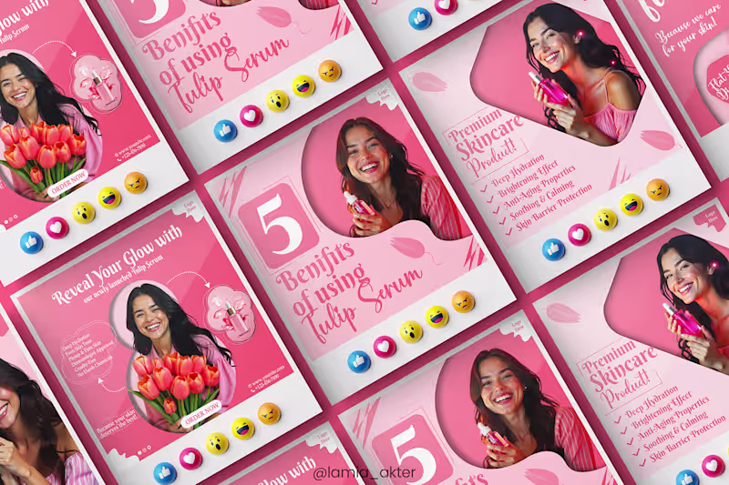 Cover image for ✨ Tulip Serum – Social Media Ads ✨