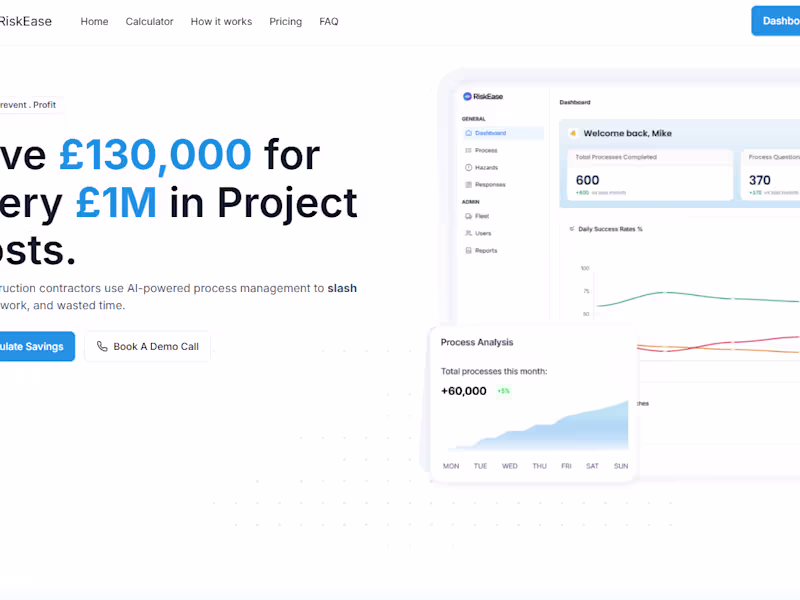 Cover image for RiskEase: Voice-Powered HSE Compliance for UK Construction