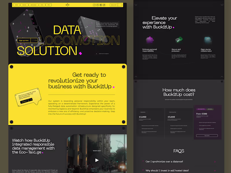 Cover image for Web3, B2B, Logistics, Tech, Data Locomotion - Web Design