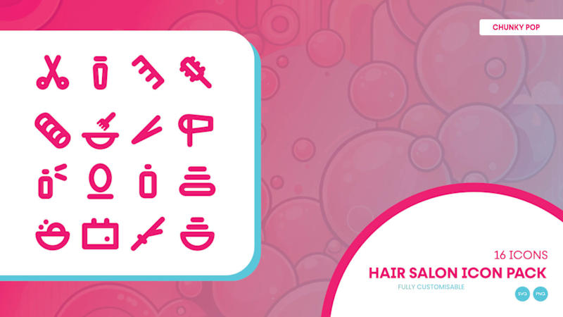 Cover image for Chunky Pop: Free Hair Salon Icons – Style It Out