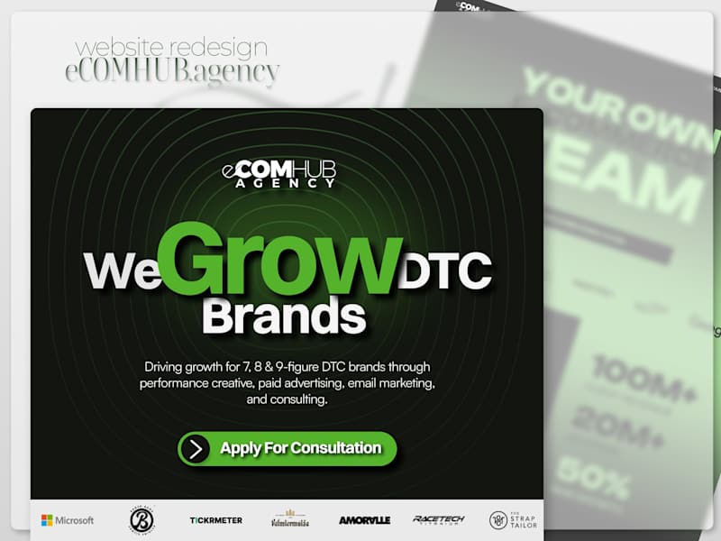 Cover image for eCOMHUB.agency Website Redesign