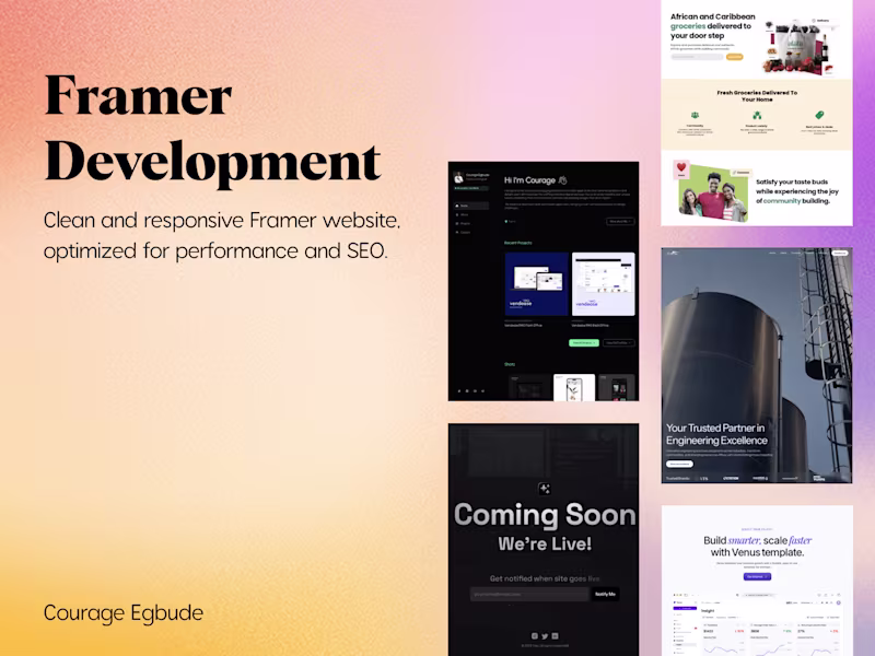 Cover image for Framer Development