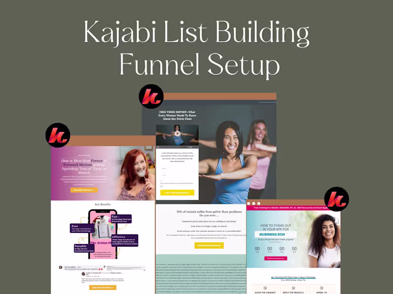 Cover image for Kajabi List-Building Funnel Setup