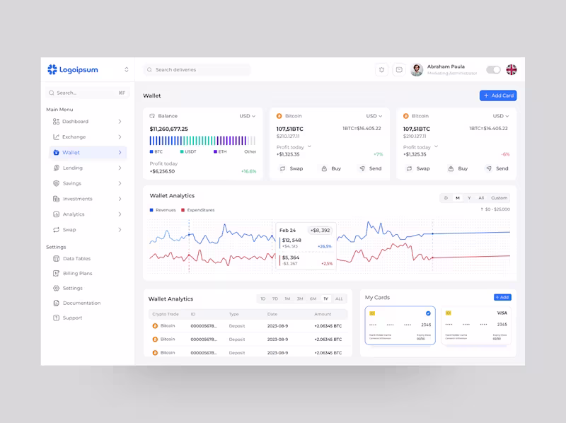 Cover image for Crypto Wallet Dashboard
