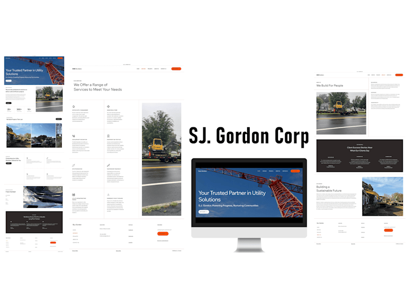 Cover image for S.J. Gordon Corp Construction Website