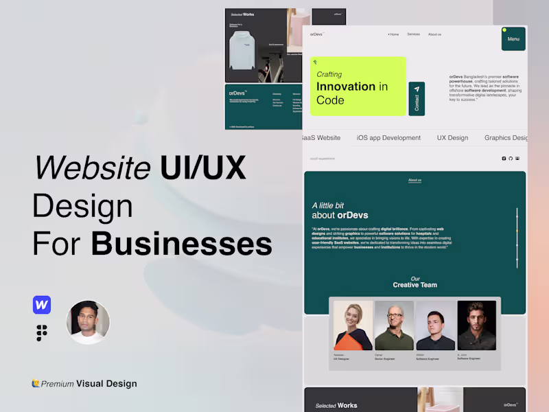 Cover image for orDevs Website redesign in Figma