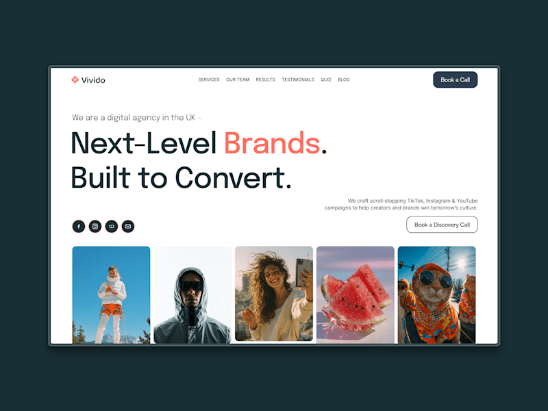 Cover image for Vivido — Impact-Driven Agency Framer Website