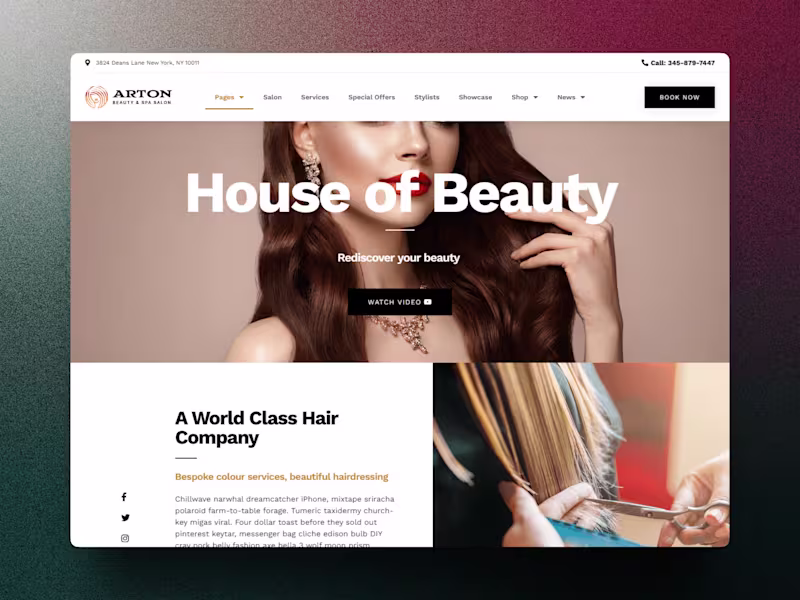 Cover image for BEAUTY AND SPA SALON