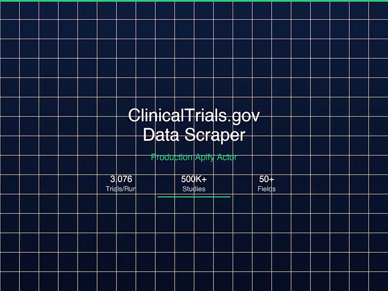 Cover image for ClinicalTrials.gov Data Scraper