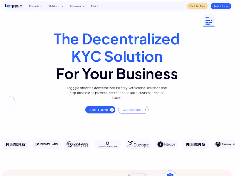 Cover image for Togggle - The Decentralized KYC Solution ‍For Your Business