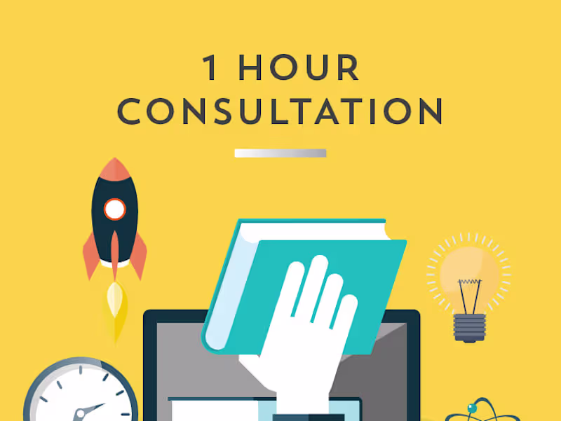 Cover image for You will get one hour strategy consult.