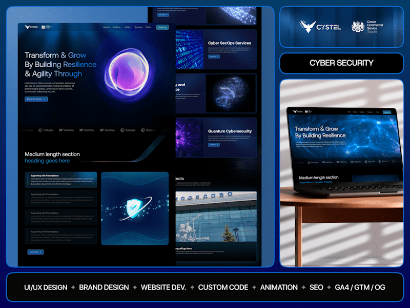 Cover image for Quantum & AI Cyber Security  | Web Dev + UI Design + API 
