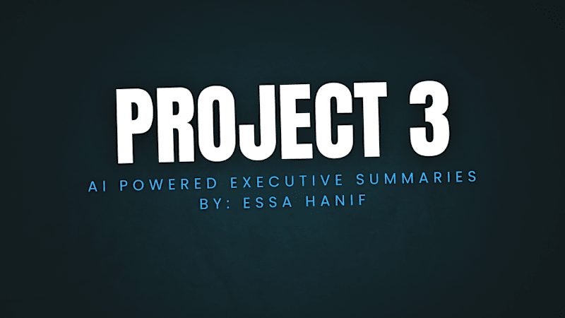 Cover image for AI-Powered Executive Summaries for Sales Reports