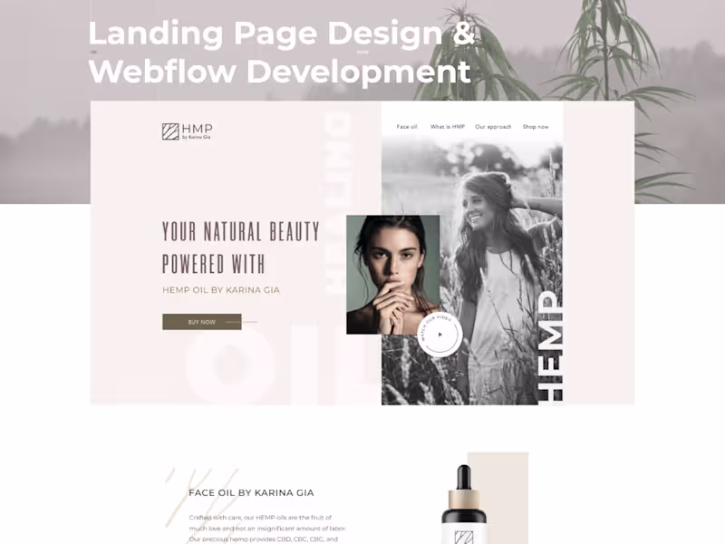 Cover image for Landing Page Design & Build (Webflow)