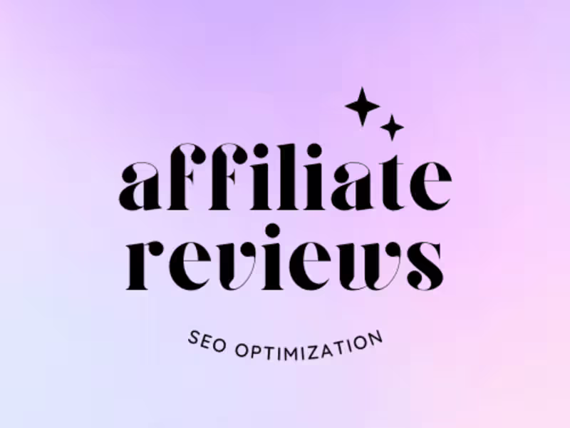 Cover image for Affiliate Reviews