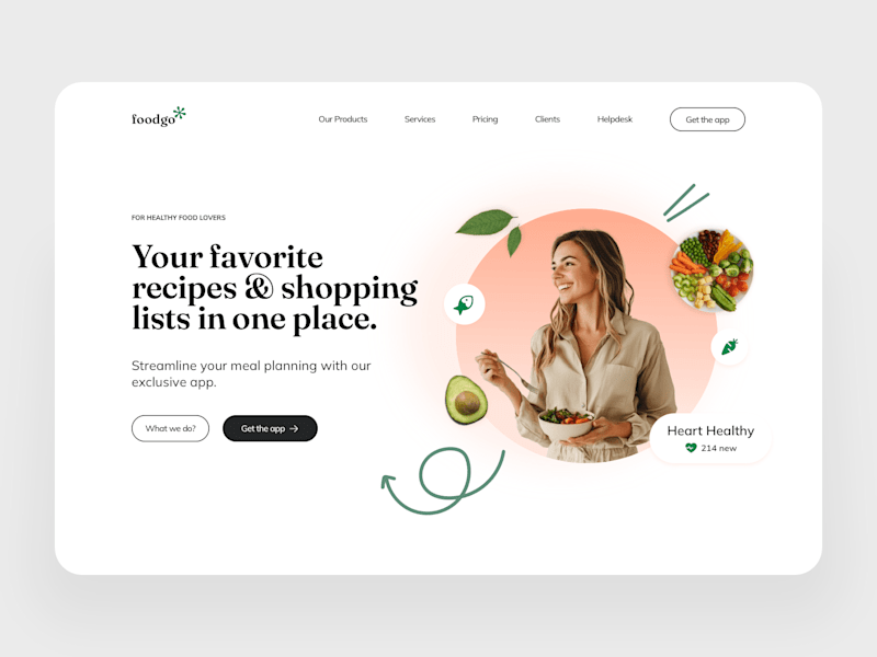 Cover image for Landing page hero website design