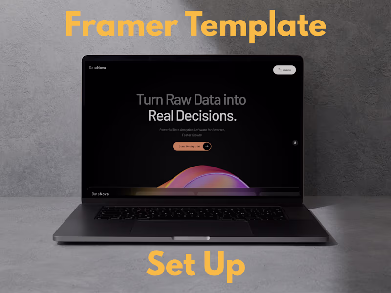 Cover image for Framer Template Setup