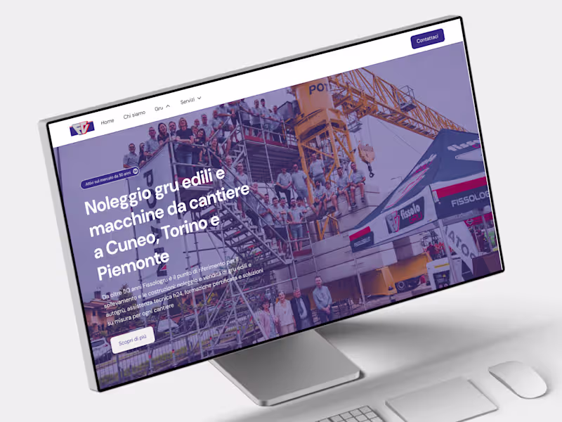 Cover image for Fissolo Gru Website Redesign