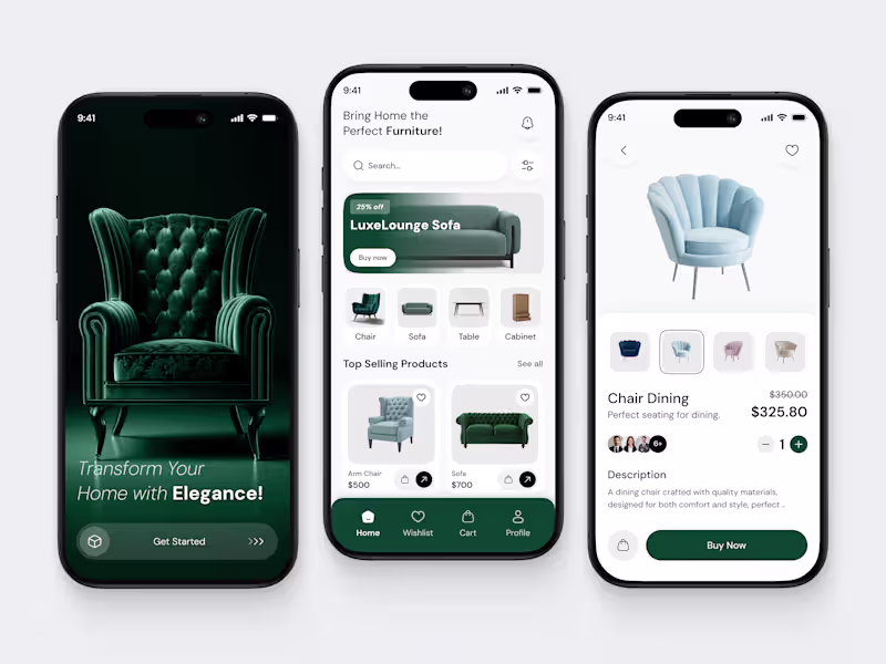 Cover image for Interior Furniture Store Mobile App