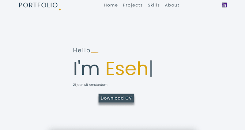 Cover image for My Portfolio Landing page 