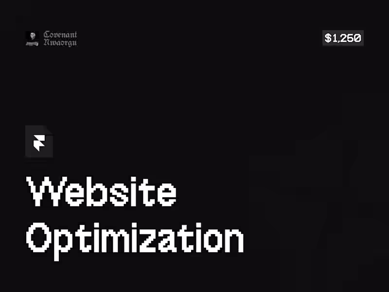 Cover image for Framer — Website Optimization