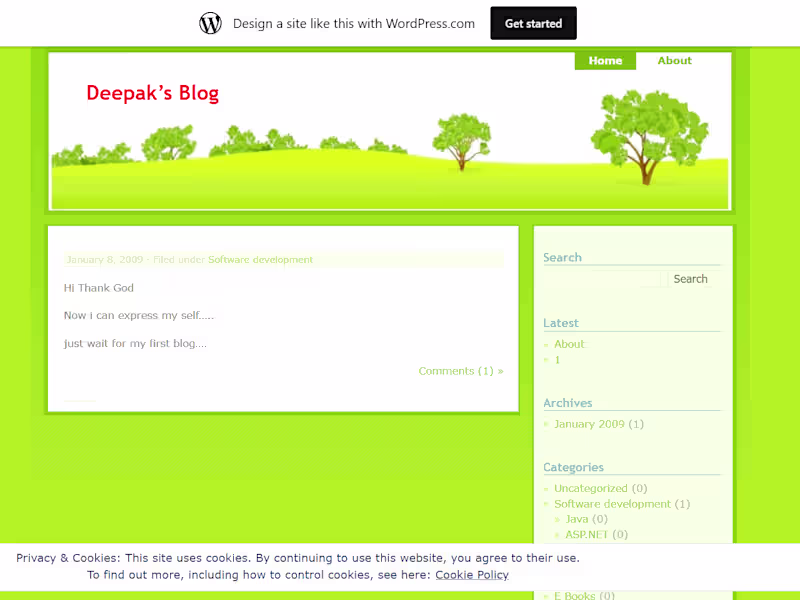 Cover image for Deepak’s Blog