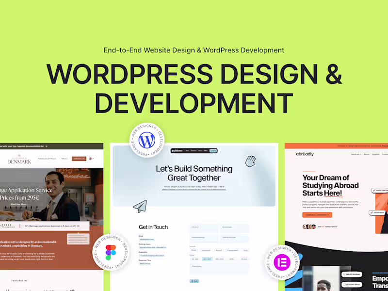 Cover image for WordPress Design & Development