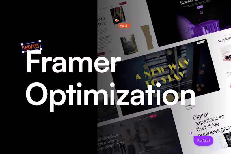 Cover image for Framer / Optimization