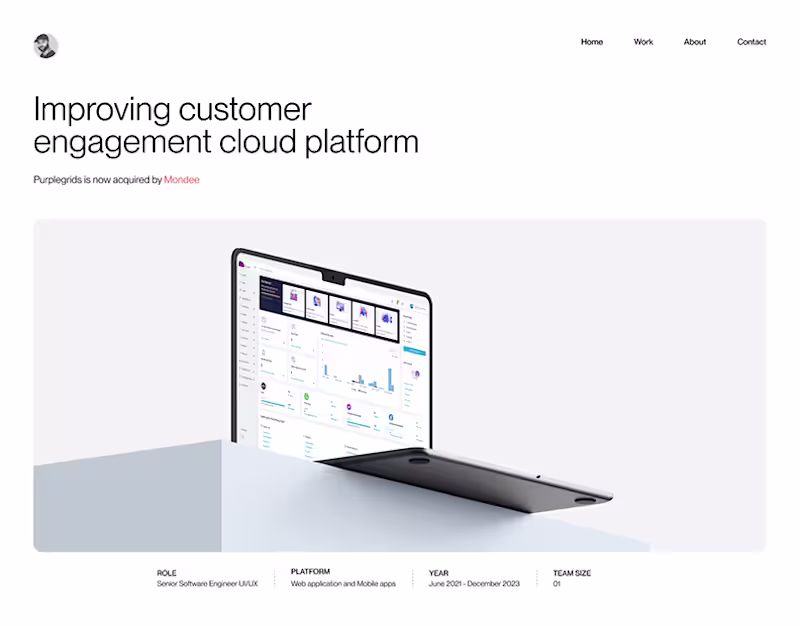 Cover image for Customer engagement platform :: Behance